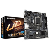 Pagrindinė plokštė|GIGABYTE|Intel H610|LGA1700|Micro-ATX|DDR4 atmintis|Atminties lizdai: 2|1xPCI-Express 3.0 1x|1xPCI-Express 4.0 16x|1xM.2|1x15pin D-sub|1xHDMI|4xUSB 2.0|2xUSB 3.2|2xPS/2|1xRJ45|3xgarso prievadas|H610MHV2DDR4