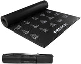 PROIRON Illustrated Yoga Mat  Gym Mat, 183 x 61 x 0.5 cm, Premium carry bag included, Black, Polyvinyl chloride