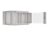 LANBERG 19inch wall-mounted rack 6U/570x450 demounted fast assembling flat pack grey