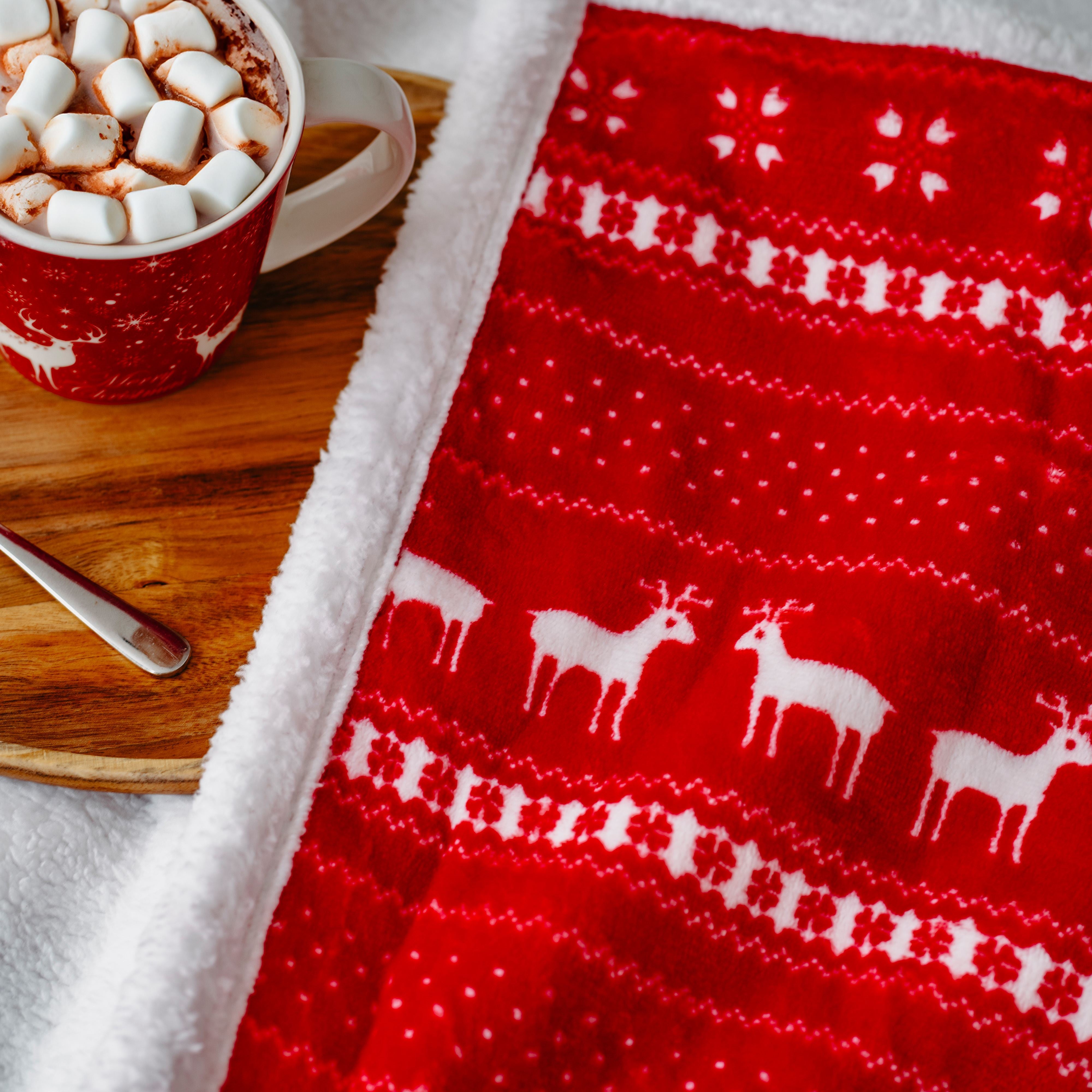 Camry | Electric Heating Throw-Blanket with Timer | CR 7441 | Number of heating levels 10 | Number of persons 1 | Remote control | 120 W | Red/White