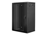 LANBERG WF01-6418-10B wall-mounted rack 19inch demounted flat pack 18U/600x450mm black