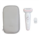 Braun Epilator SES9000 Silk-epil 9 SkinSpa Operating time (max) 50 min Number of power levels 2 Wet & Dry White/Pink
