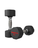 PROIRON PRKRD08K Rubber Dumbbell, 16 kg, 2 pcs, 8 kg, Black
