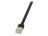 LOGILINK CF2093U LOGILINK - Patch Cable Flat Cat.6 U/UTP SlimLine black 10m
