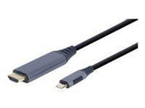 GEMBIRD CC-USB3C-HDMI-01-6 USB Type-C to HDMI display adapter cable space grey 1.8m