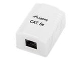 LANBERG OU5-0001-W Lanberg UTP Data Box 1-port RJ45 unshielded cat. 5E