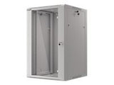 LANBERG 19inch wall-mounted rack 18U/570x600 demounted fast assembling flat pack grey