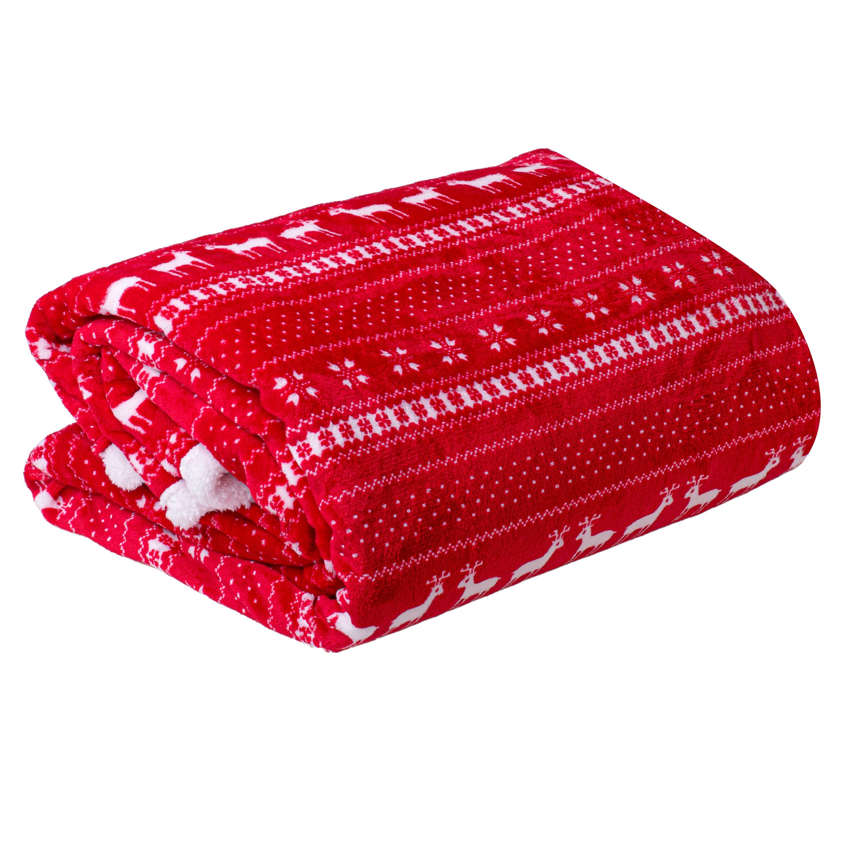 Camry | Electric Heating Throw-Blanket with Timer | CR 7441 | Number of heating levels 10 | Number of persons 1 | Remote control | 120 W | Red/White