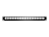 QOLTEC 54479 Patch panel RACK 24 ports UTP blank Black