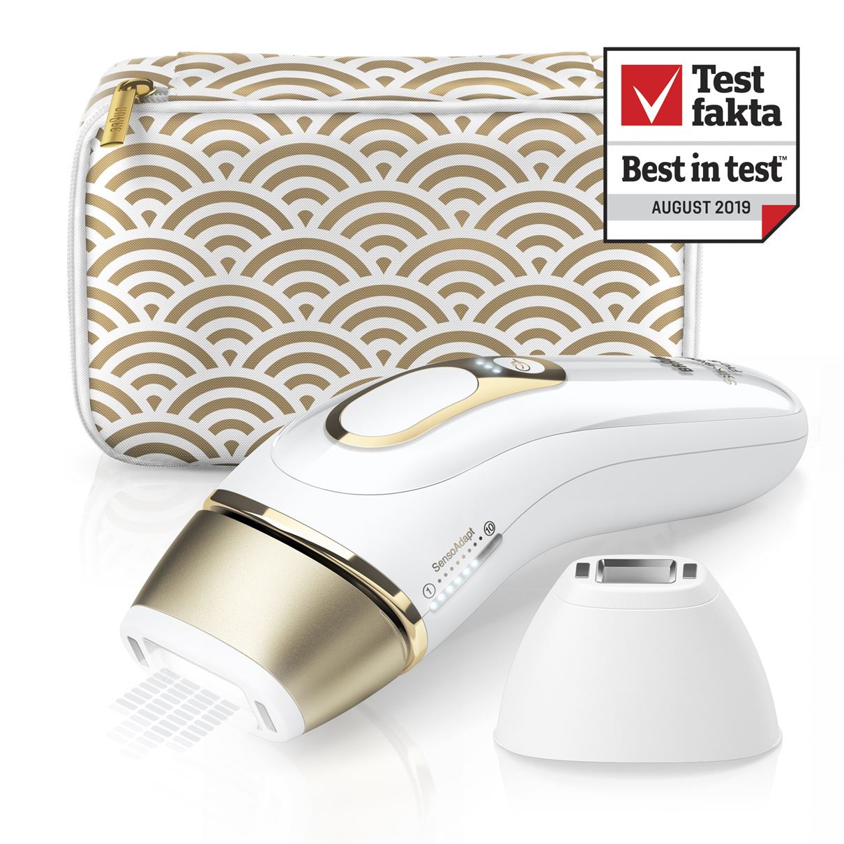 Braun IPL Epilator Silk-expert Pro 5 PL 5137 Bulb lifetime (flashes) 400000, Number of power levels 10, White/Gold