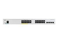 CISCO Catalyst 1000 24-Port Gigabit PoE+ PoE Budget 370W 4x1G SFP Uplinks LAN Base