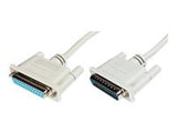 ASSMANN Datatransfer extension cable D-Sub25 M/F 5.0m serial/parallel molded be