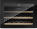 Caso Wine cooler WineSafe 18 EB  Energy efficiency class G, Built-in, Bottles capacity Up to 18 bottles, Cooling type Compressor technology, Black