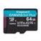 KINGSTON 64GB microSDXC Canvas Go Plus 170R A2 U3 V30 atminties kortelė be ADP