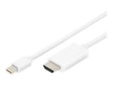 ASSMANN DisplayPort Adapter Cable mini DP - HDMI Type A St / St 2.0m DP 1.2 HDMI 2.0 4K / 60Hz CE we