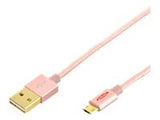 EDNET USB charger/data cable USB A - micro B colored M/M 1.0m High Speed connectors reversible