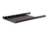 NETRACK equipment shelf 19inch 1U/600mm brackets black