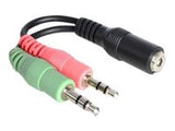 DELOCK Adapter Stereo jack female 3.5 mm > 2 x Stereo jack male 3.5 mm