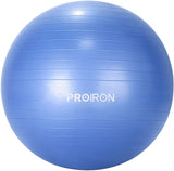 PROIRON Exercise Yoga Ball Balance Ball, Diameter: 55 cm, Thickness: 2 mm, Blue, PVC