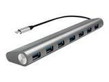 LOGILINK UA0310 LOGILINK- USB-C 3.1 hub, 7 port, aluminum casing, grey