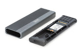 Digitus USB M.2 hard disk enclosure, SSD, external, NVMe + SATA, 10Gbps (NVMe) 6 Gbps (SATA), USB3.1 Gen2