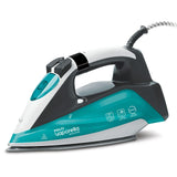 Polti Iron PLEU0253 Vaporella Quick & Slide QS220 Steam Iron, 2400 W, Water tank capacity 350 ml, Continuous steam 40 g/min, White/Blue/Black