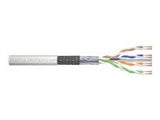 DIGITUS CAT 6 SF-UTP patch cable raw length 100 m paper box AWG 26/7 LSZH simplex color grey
