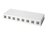 LOGILINK NK4035 LOGILINK- Keystone Surface Mount Box 8 port UTP, white, blank