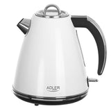 Adler Kettle AD 1343	 Electric, 2200 W, 1.5 L, Stainless steel, 360Â° rotational base, White
