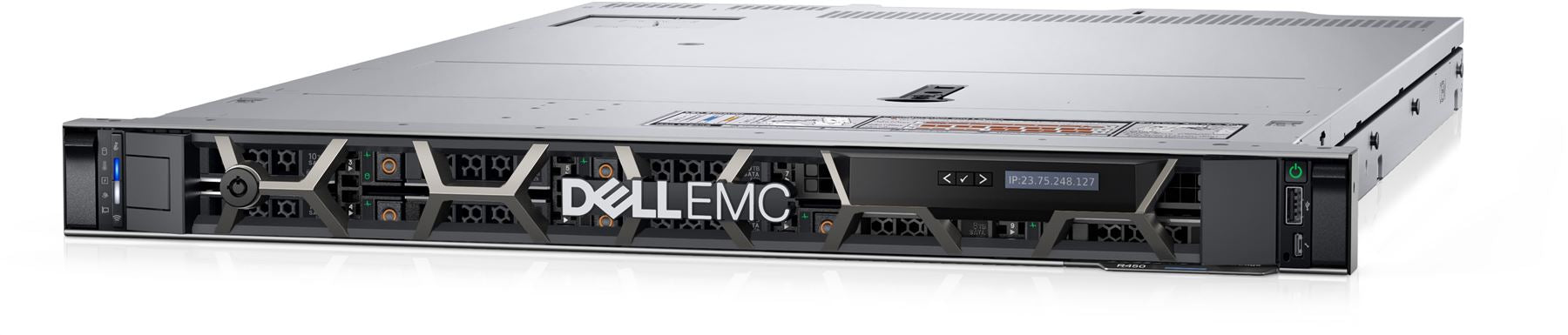 Dell PowerEdge R450 Rack (1U), Intel Xeon, Silver 4314, 2.4 GHz, 24 MB, 32T, 16C, No RAM, No HDD, Up to 8 x 2.5", PERC H755, Power supply 2x600 W, iDRAC9 Enterprise, ReadyRails Sliding Rails Without C