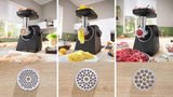 Bosch Food Mincer | MFWS430B | Black | Number of speeds 2 | Throughput (kg/min) 2.5