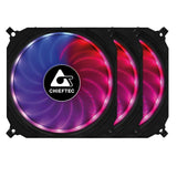 CHIEFTEC 120x120x25mm Tornado RGB Fan set of 3