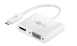 Goobay USB-C Multiport Adapter HDMI+VGA 52430 White
