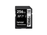 Lexar Professional 1066x SDXC UHS-I SDXC, 256 GB, Silver, Class 10, U3, V30, 120 MB/s, 160 MB/s
