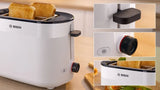 Bosch Compact Toaster | TAT2M121 MyMoment | Power 950 W | Number of slots 2 | Housing material Plastic | White