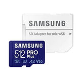 MEMORY MICRO SDXC PRO+ 512GB/W/ADAPT. MB-MD512KB/WW SAMSUNG