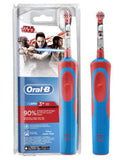 Oral-B Star wars Electric Toothbrush D100 Rechargeable, For kids, Number of teeth brushing modes 2, Red/White