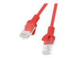 LANBERG PCU5-10CC-0100-R Lanberg Patchcord RJ45 cat. 5e UTP 1m red
