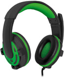 DEFENDER Gaming headset Warhead G-300 green cable 2 5 m