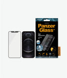 PanzerGlass Apple, iPhone 12/12 Pro, Anti-glare glass, Black, Case Friendly, Antimicrobial