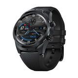 TicWatch Pro 4G/LTE Smart watch, NFC, GPS (satellite), AMOLED, Touchscreen, Heart rate monitor, Activity monitoring 24/7, Waterproof, Bluetooth, Black