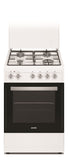 Simfer Cooker 4403SERBB Hob type Gas, Oven type Electric, White, Width 50 cm, Electronic ignition, 48 L, Depth 55 cm, A