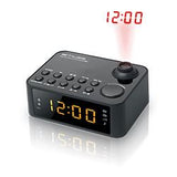 Muse Clock radio  M-178P Black, 0.9 inch amber LED, with dimmer