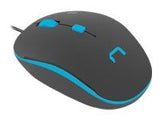 NATEC NMY-1187 Optic mouse Natec SPARROW USB, 1200 DPI, Black/Blue