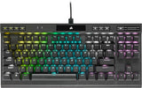 Corsair K70 RGB TKL  Mechanical Gaming keyboard, RGB LED light, NA, Wired, Black