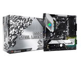 ASROCK B550M Steel Legend AM4 Socket DDR4 4733+ 1 x3.0 x16 x4.0 PCIe HDMI 7.1 CH HD 6 SATA3 2 USB 3.2 Gen2 mATX MB