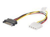 LANBERG CA-SAHD-10CU-0015 Lanberg cable SATA power(M)->MOLEX(F) 15cm
