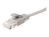 NETRACK BZPAT05U5E-FL patch cable RJ45 snagless boot Cat 5e UTP 0 5m grey FLAT