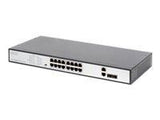 DIGITUS 16-Port Fast Ethernet PoE Switch + 2G Combo TP / SFP 270W rack mountable