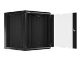 LANBERG 19inch wall-mounted rack 12U/570x600 demounted fast assembling flat pack black